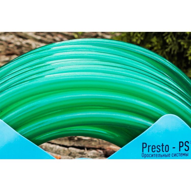 Шланг поливальний Presto-PS силікон садовий Caramel (зелений) діаметр 1/2 дюйма, довжина 20 м (CAR-1/2 20) - 3