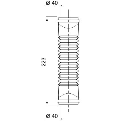 Соединение гибкое Magiflex Ø40мм F-F 223мм WIRQUIN (9549351) - 5