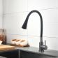 Змішувач для кухні Lidz Aria 015F31 (k35) з гнучким виливом LDARI015F31BGRP49566 Graphite/Black - 9
