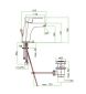 Смеситель для умывальника Santan Kevon Chic Black 81NC8123 - 2