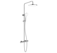 CENTRUM W система душова (змішувач-термостат для душу, верхній та ручний душ 3 режими, шланг)