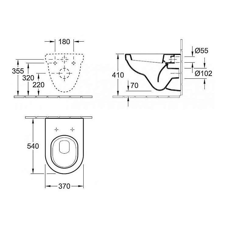 VERITY DESIGN унітаз 37*54см підвісний, колір білий альпін - 2