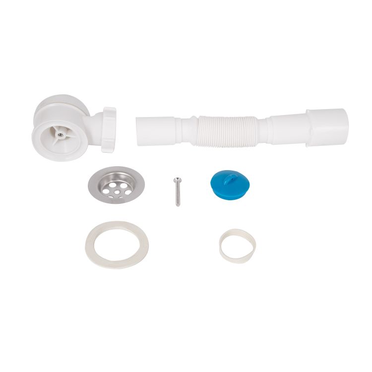 Сифон для душового піддону Lidz (WHI) 60 04 P002 01 (вихід 40/50 мм) - 4