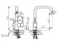 Смеситель для кухни Ferro RATIO BTI4BL черный - 2