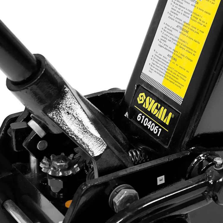 Домкрат гідравлічний підкатний 3.5 т H 145-500мм Sigma (6104061) - 5