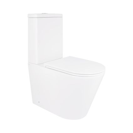 Унітаз-компакт Qtap Scorpio безободковий Ultra Quiet з сидінням Soft-close QT14226088AW - 1