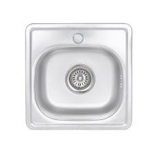 Кухонна мийка Brinex 3838 0,6 мм Satin (BRIN3835SAT06)