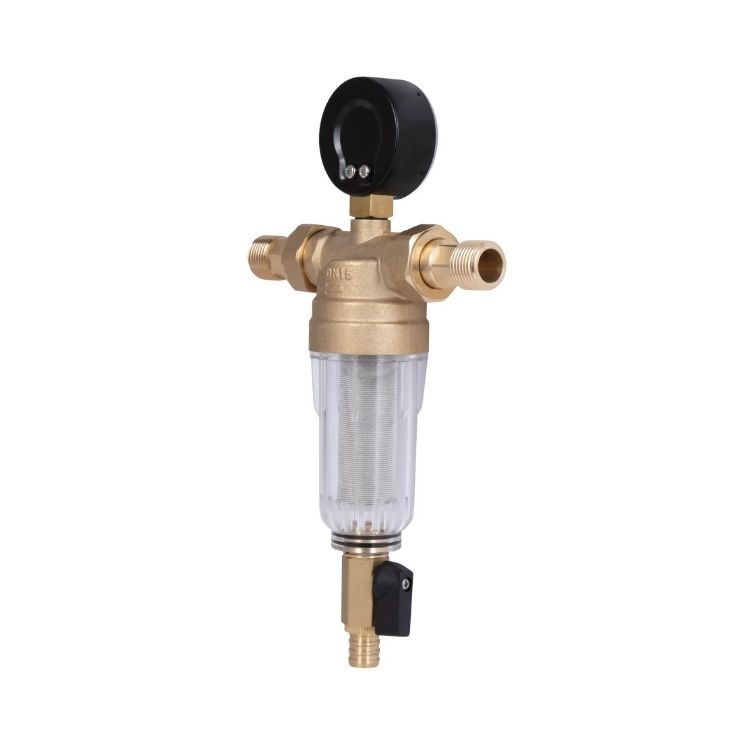 Фильтр самопромывной 1/2&amp;quot; Standart с манометром, с пластиковой колбой TAS128W15 Thermo Alliance - 5