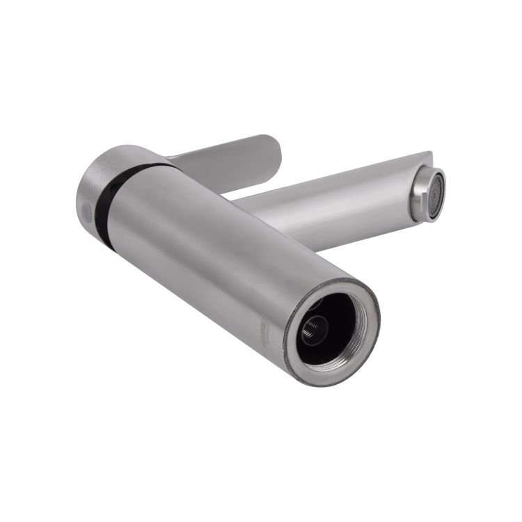 Змішувач для раковини Brinex Pure 001F низький Nickel BRIPUR001FNKL - 3