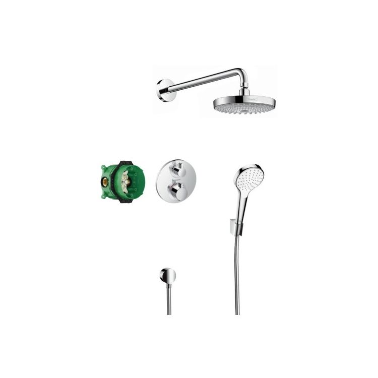 ShowerSet Croma Select S/Ecostat S Душевой набор (верхний, ручной душ, ibox, термостат) - 1