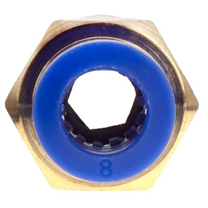 Штуцер цанговый (прямой) Ø8*8мм МТ 3/8&amp;quot; Sigma (7026901) - 3