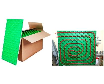 Подкладка для теплых полов 1020х520х50, толщина 30 мм плита+ 20 мм бобик Ecotherm (Украина) - 2