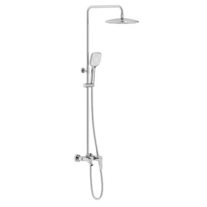 Душ.система KUCERA,220х220 ABS,лійка 3реж.,шланг 1700мм,хром t030B03401SR IMPRESE - 1