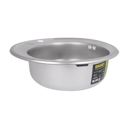 Кухонна мийка Brinex 490-A 0,6 мм Satin (BRIN490SAT06) - 4
