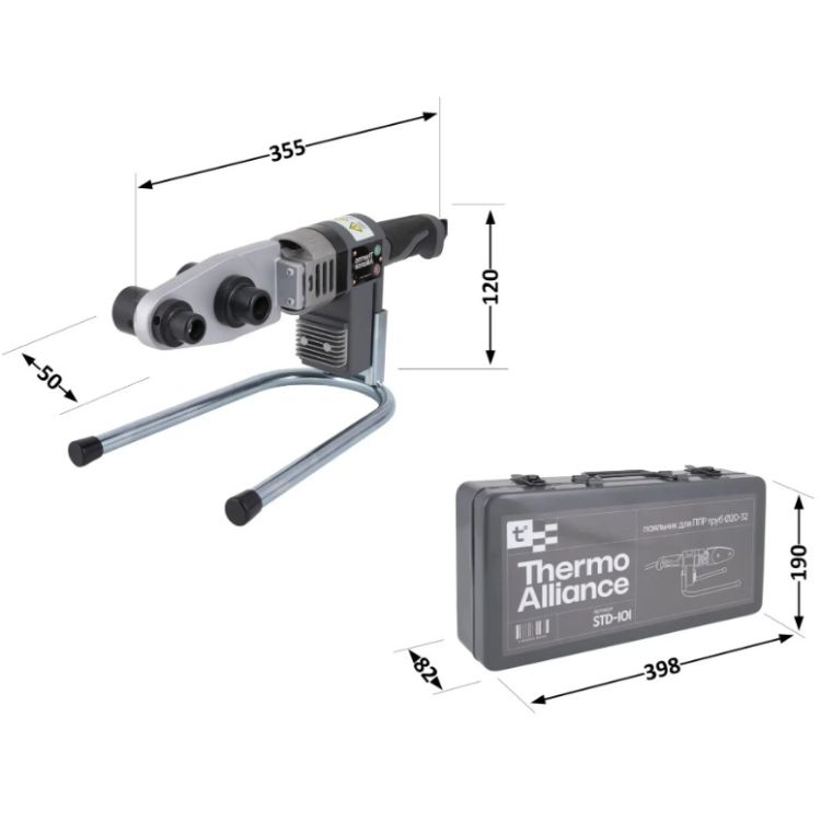 Паяльник для PPR Ø20-32 (автоматичний) STD-101 600W Thermo Alliance - 2