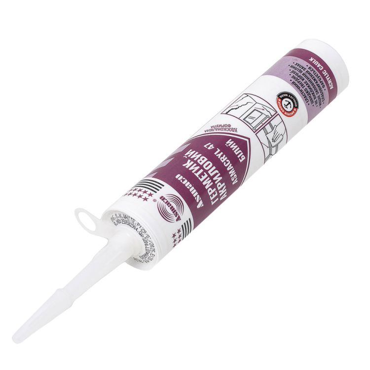 Герметик акриловий білий 280мл (530г) ОАЕ ASMACO (2732841) - 6