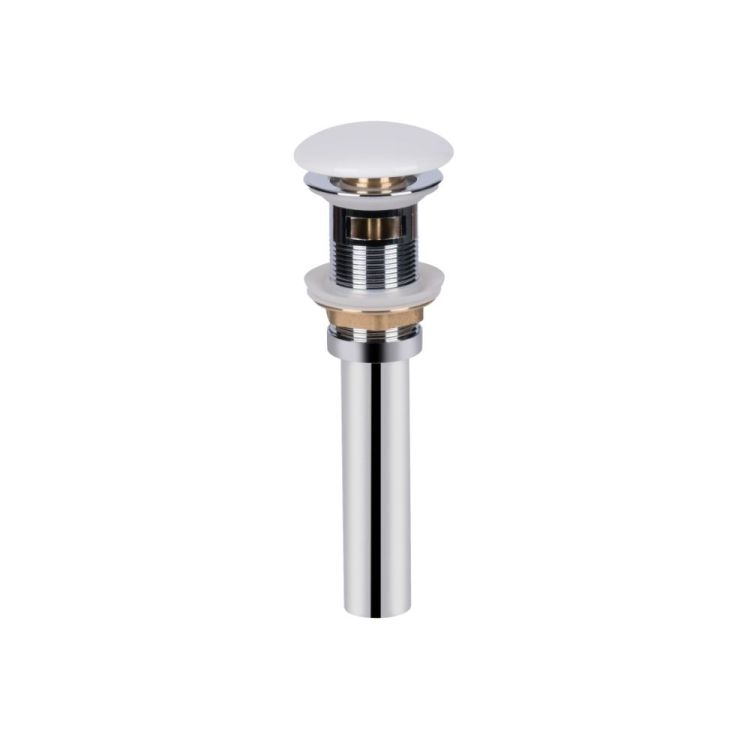 Комплект Qtap Tern: Раковина подвесная прямоугольная правая 450х260х155 мм White + Донный клапан PU02O - 6