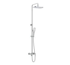 Bila DESNE система душова (змішувач для ванни, верхній душ 300 * 190 мм ABS, ручний душ 94 мм 3 режими, шланг 170 см), хром