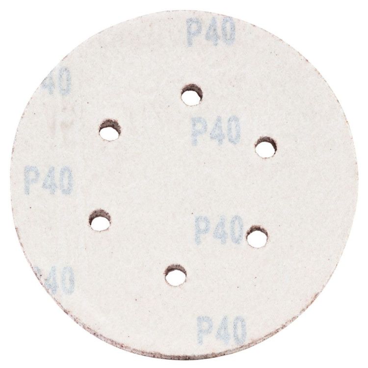 Шліфувальний круг 6 отворів Ø150мм P40 (10шт) Sigma (9122231) - 2