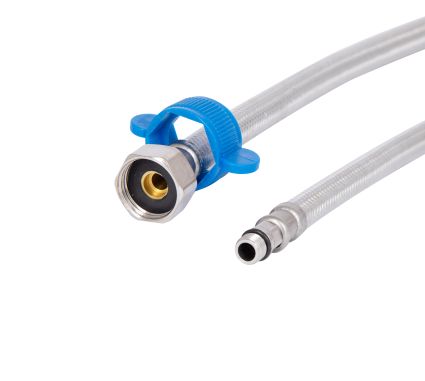 Шланг для змішувача Thermo Alliance Standart 60 см, нерж. обплетення в силіконі, М10x1/2&amp;quot;В (пара) TAS391W60 - 4