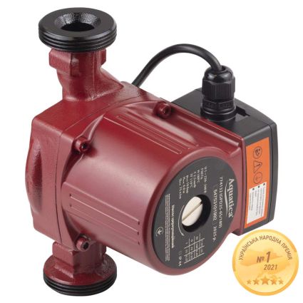 774132 Насос циркуляц. 6м ф1 1/2&amp;quot; 180мм(бордо)+гайка ф1&amp;quot;(75л/мин)55-100Вт/3.4-6м - 1