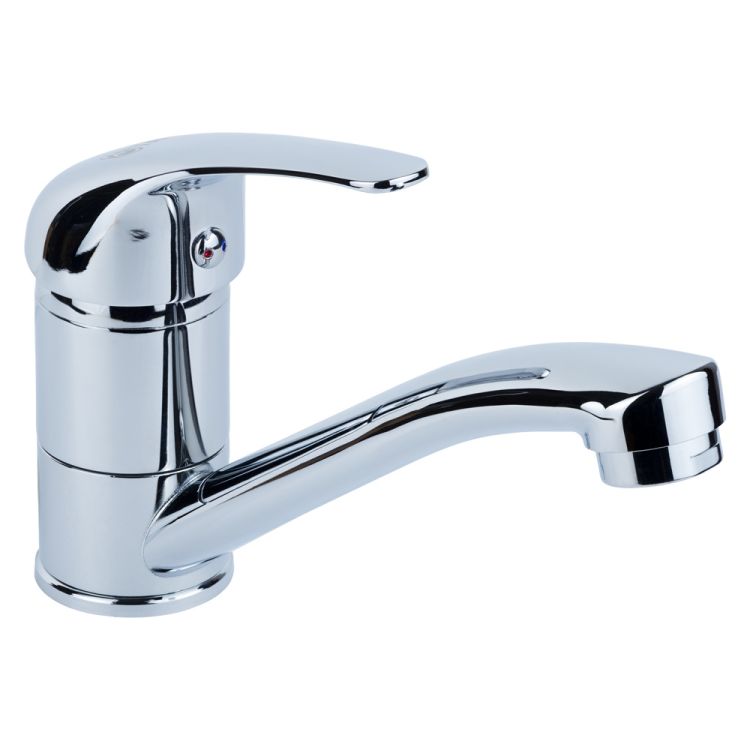 Змішувач TN Ø35 для кухні гусак прямий 150мм на шпильці TAU (TN-2B142C) - 1