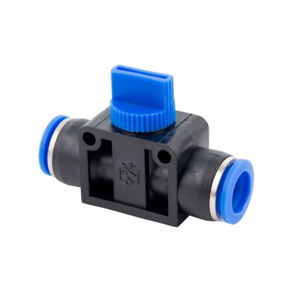 Соединение цанговое (с краном) Ø6*6мм Sigma (7026761) - 1