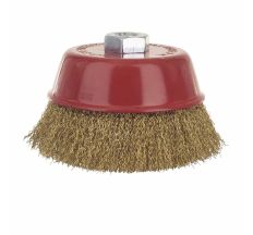 Щітка дротяна чашевидних Ø125мм М14×2мм (латуньований) Sigma (9014121)