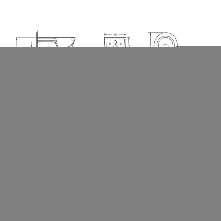 Комплект Qtap Jay 2 в 1: подвесной унитаз Rimless + биде подвесное - 2