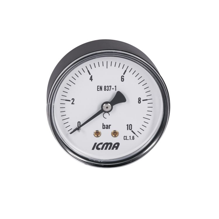 Манометр Icma 1/4&amp;quot; 0-10 бар, заднее подключение №243 - 5
