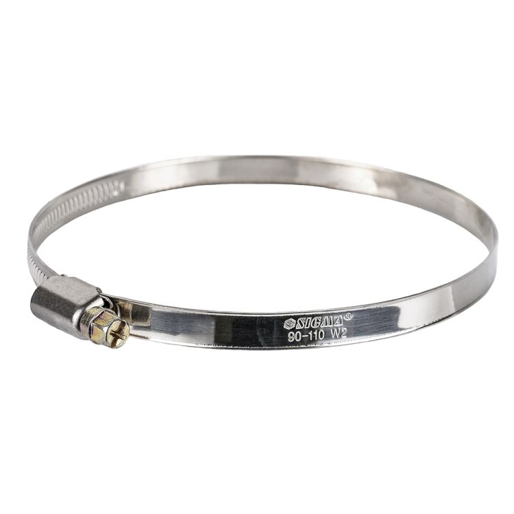 Хомут черв'ячний нержавіючий 9мм D90-110мм 10шт Sigma (2510171) - 3