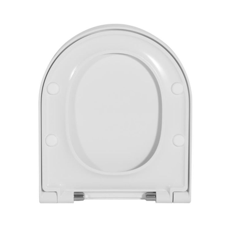 Qtap Сидіння для унітаза (Robin 490, Scorpio 490) 430x363x60 мм, White, з мікроліфтом, Slim Duroplast, MagLock QTSC179W48915 - 3