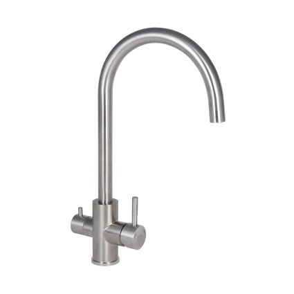 Смеситель для кухни Lidz Aria 24U-SFS, U-образный с подключением фильтра (k35) - 1