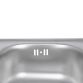 Кухонна мийка Brinex 3838 0,6 мм Satin (BRIN3835SAT06) - 7