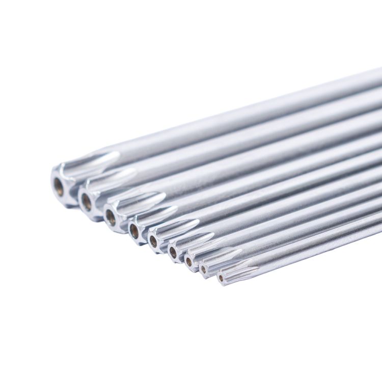 Ключі TORX 9шт T10-Т50мм CrV (короткі з отворами діаметром) Grad (4022275) - 6
