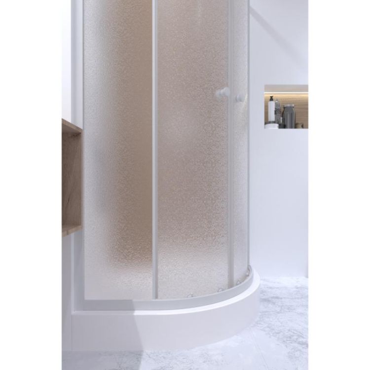 Набір Q-tap душова кабіна Presto WHI1099AP5 Pear + піддон Uniarc 309915 - 11