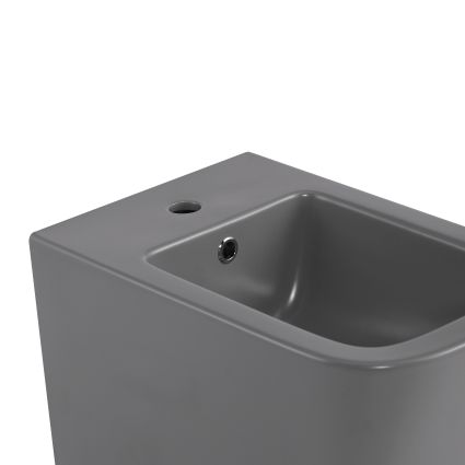 Біде підвісне Qtap Tern 520x350x330 мм, Stone grey QT17551303GSG - 5