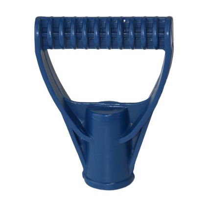 Лопата для снігу/зерна пластикова з оцинкованою планкою Strong 490×495мм з дерев'яним держаком (кольорова) GRAD (5046525) - 5