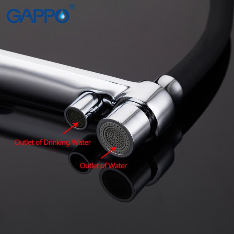 Змішувач для кухні під фільтр Gappo G4398-7 - 3