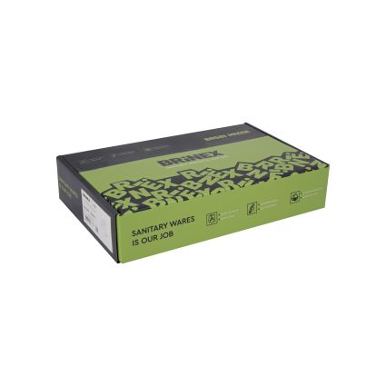 Змішувач для раковини Brinex Pure 001F низький Nickel BRIPUR001FNKL - 6