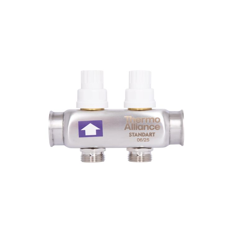 Коллектор с расходомерами SD Plus 1&amp;quot; на 2 выхода нерж. - 5