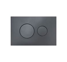 Клавіша змиву Qtap Standard 152x236x28 мм, Gunmetal Black, кругла QTSTD164GMB51271