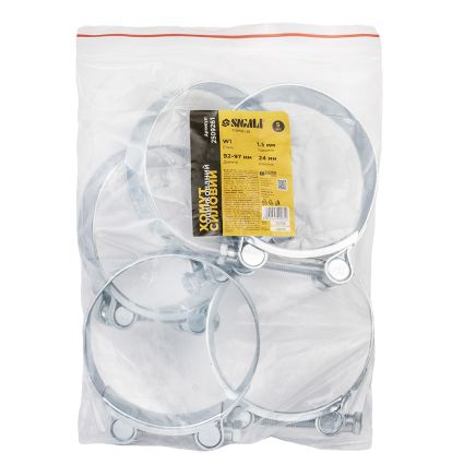 Хомут силовой оцинкованный 24мм Ø92-97мм SIGMA (2509261) - 5