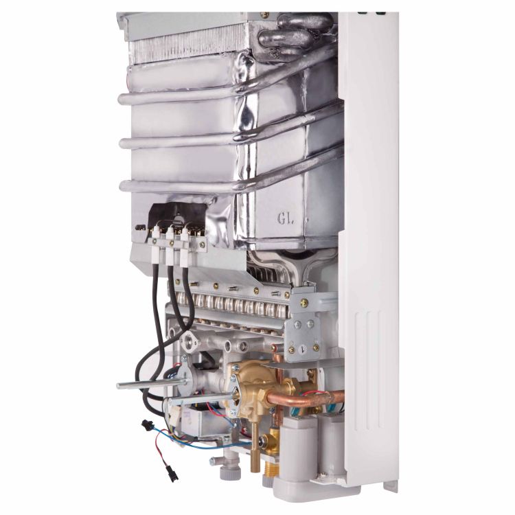 Колонка газова Thermo Alliance JSD20-10CR біла автомат-запал від батарейок - 8