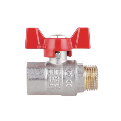 Кран шаровой SD Plus 1/2&amp;quot; ВН вода PN40 бабочка - 5