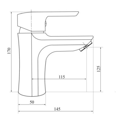 Смеситель для умывальника Brinex 35B 001 - 2
