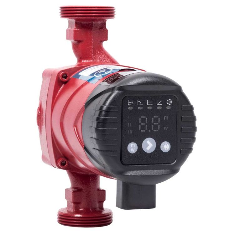 Насос циркуляційний енергозберігаючий 10-45Вт Hmax 6м Qmax 52л/хв Ø1½&amp;quot; 180мм + гайки Ø1&amp;quot; Wetron - 1