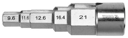 Ключ ступеневий головка з квадратом 1/2 до головок 3/8,29/68,1/2,21/32 YT-03317 YATO - 3