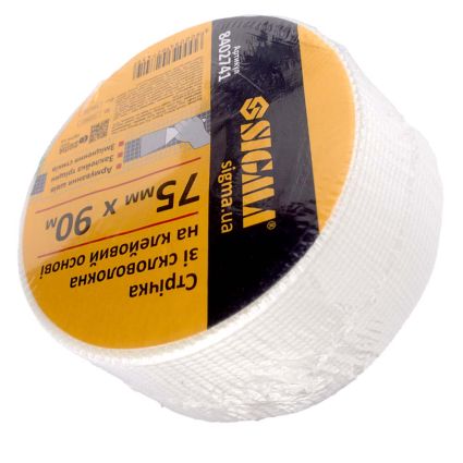 Лента стеклотканевая на клеевой основе 75ммх90м Sigma (8402741) - 4