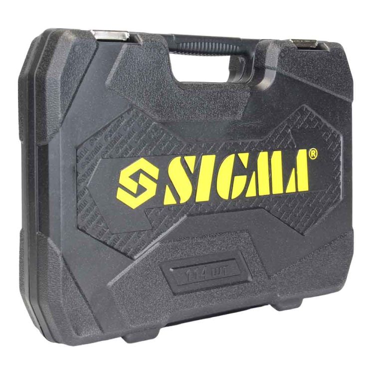 Набір насадок торцевих і біти 1/4&amp;quot; 1/2&amp;quot; 114шт CrV SIGMA (6003781) - 3